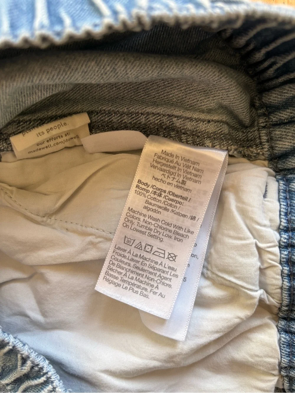 Madewell easy denim shorts